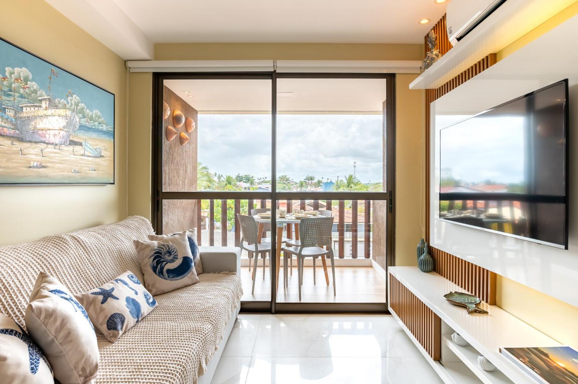 Flat Design Moderno, 3qts, Resort Beira Mar, PetFriendly Porto de Galinhas Exterior foto