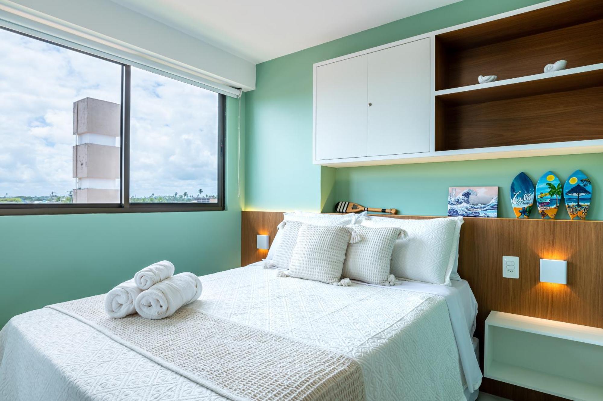 Flat Design Moderno, 3qts, Resort Beira Mar, PetFriendly Porto de Galinhas Exterior foto